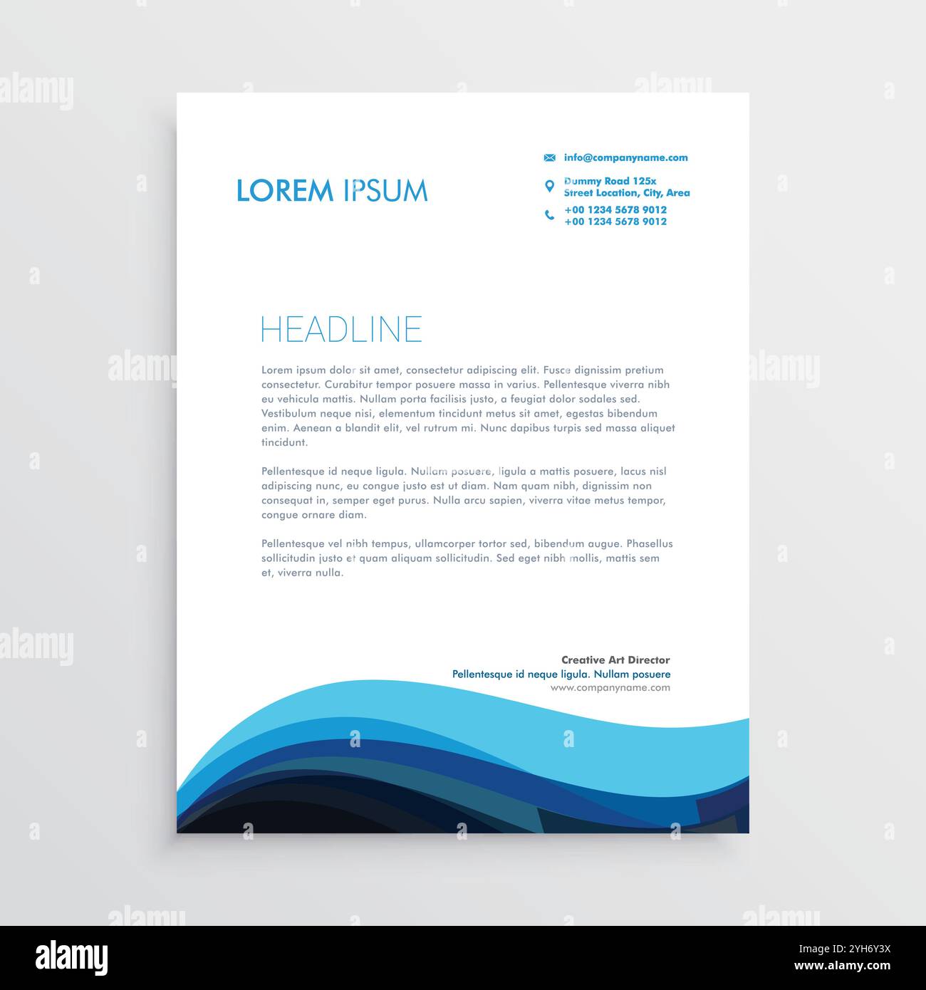 brochure créative avec illustration de la conception de modèle aux couleurs vives Illustration de Vecteur