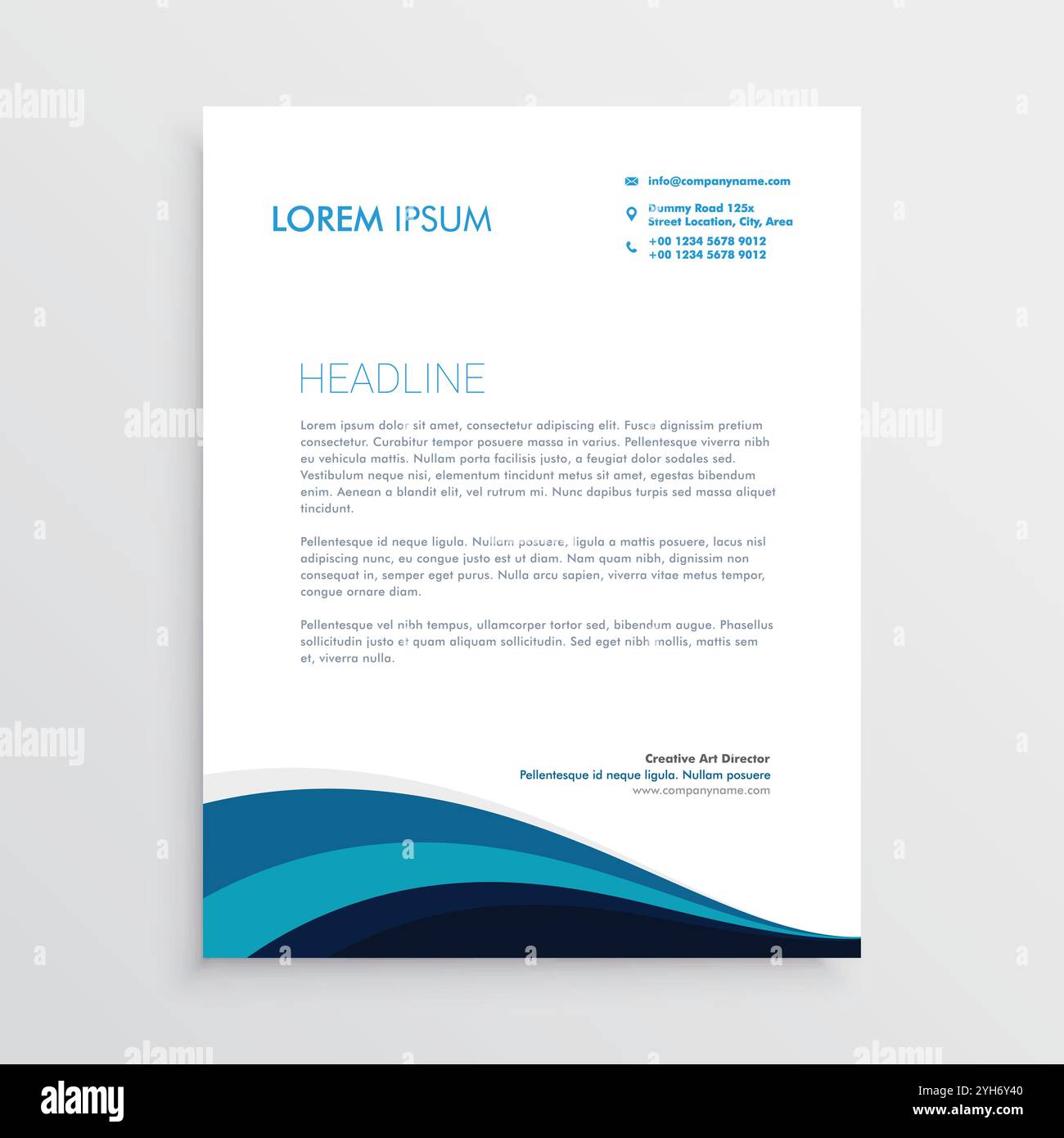 brochure créative avec illustration de la conception de modèle aux couleurs vives Illustration de Vecteur