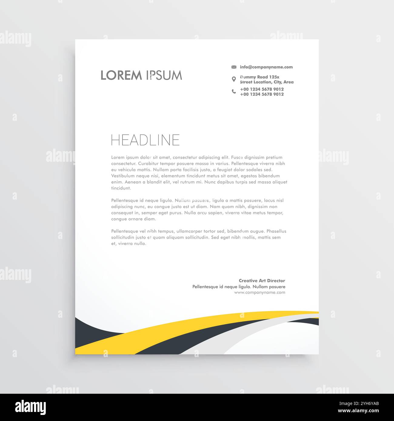 brochure créative avec illustration de la conception de modèle aux couleurs vives Illustration de Vecteur