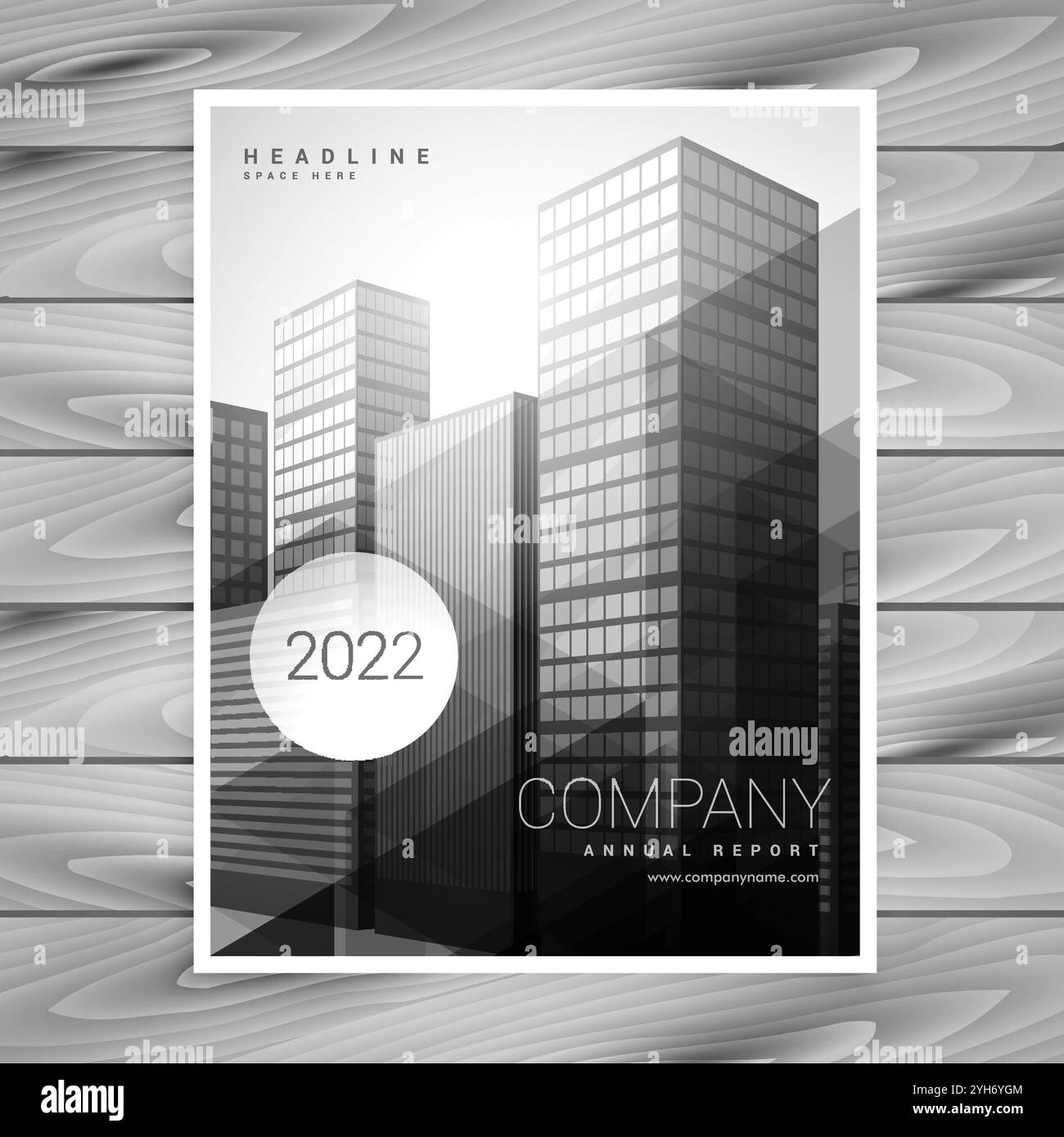 brochure créative avec illustration de la conception de modèle aux couleurs vives Illustration de Vecteur