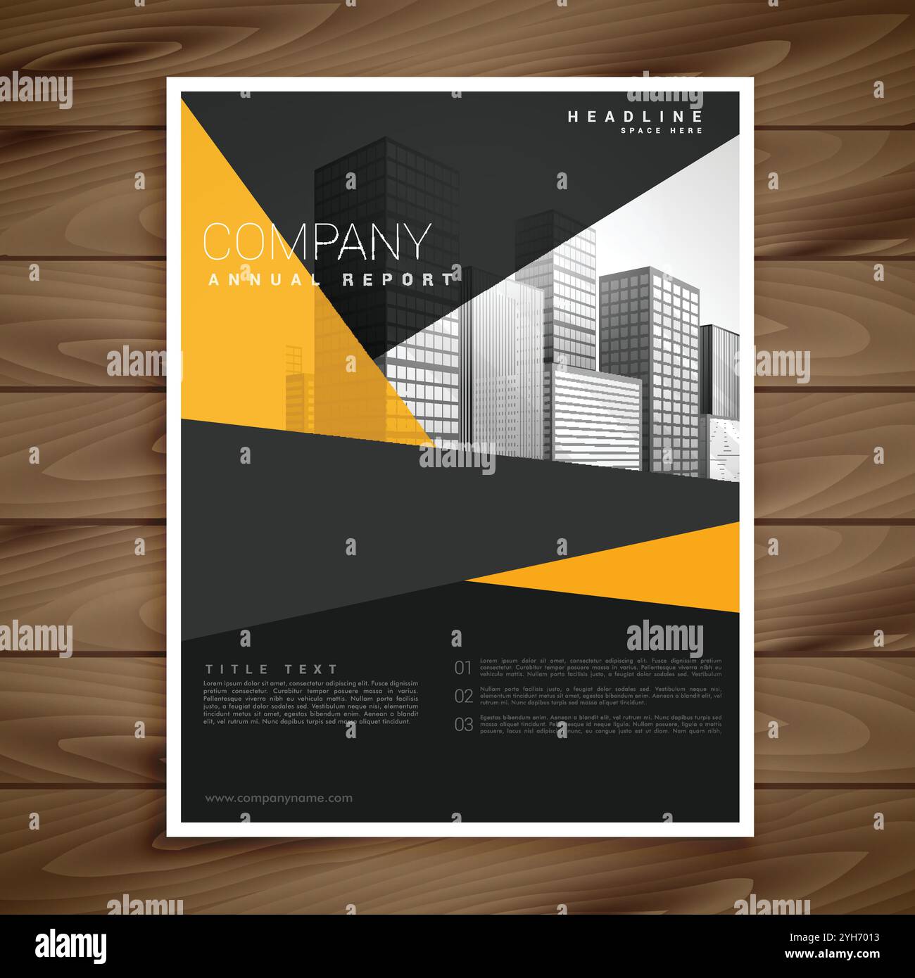 brochure créative avec illustration de la conception de modèle aux couleurs vives Illustration de Vecteur