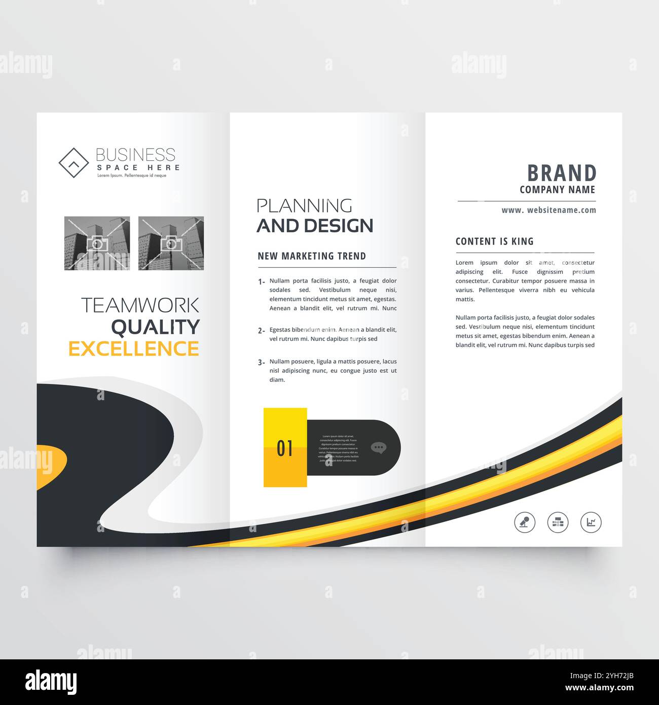 Lumineux élégant modèle de conception de brochure Illustration de Vecteur