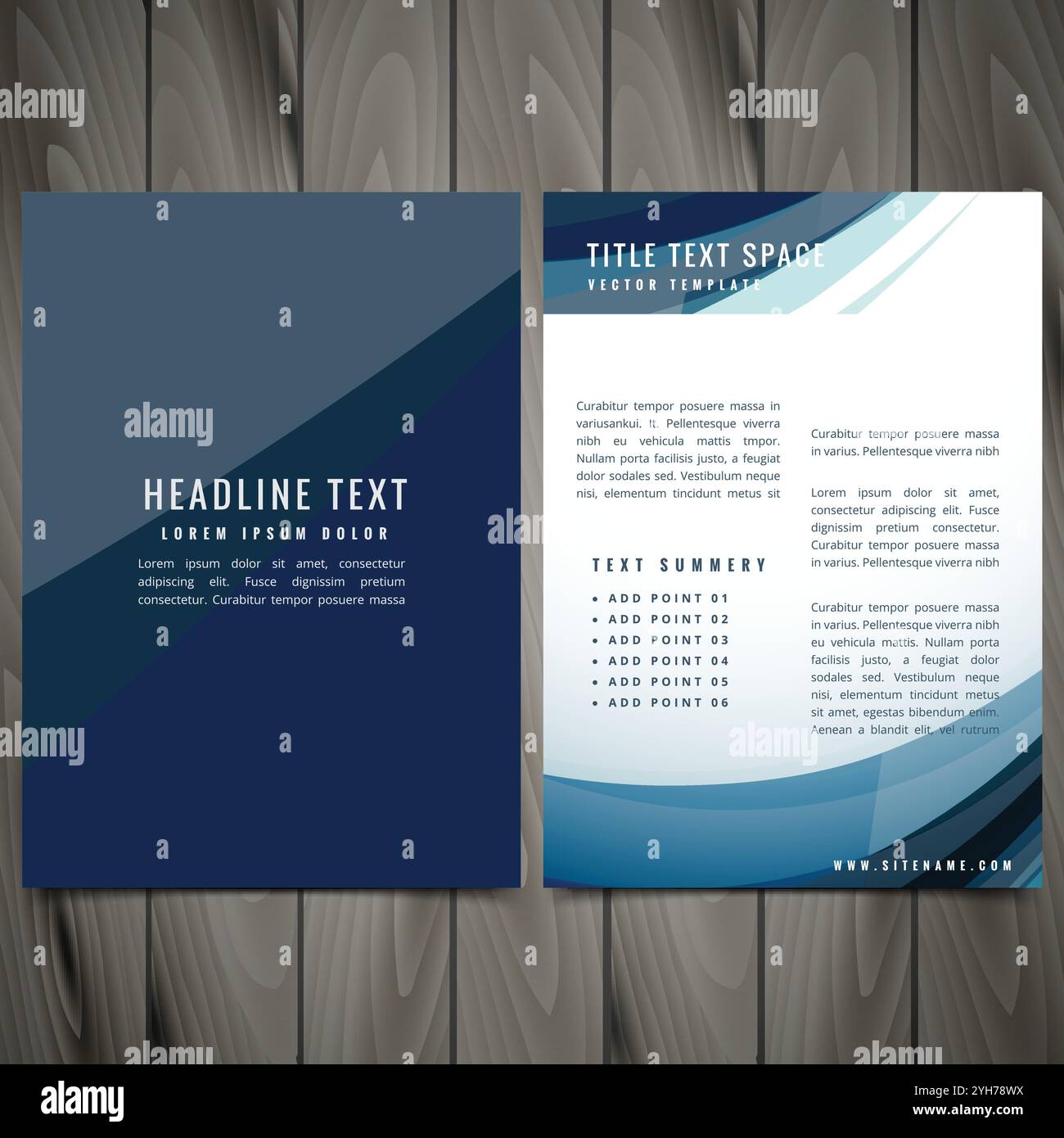 brochure créative avec illustration de la conception de modèle aux couleurs vives Illustration de Vecteur