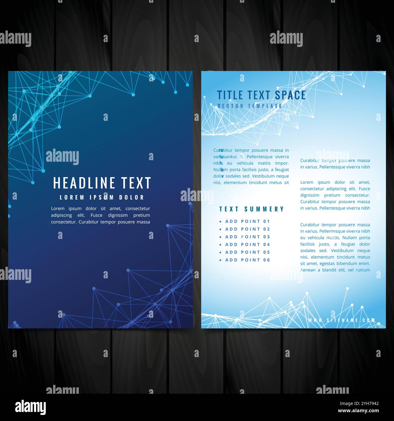 brochure créative avec illustration de la conception de modèle aux couleurs vives Illustration de Vecteur