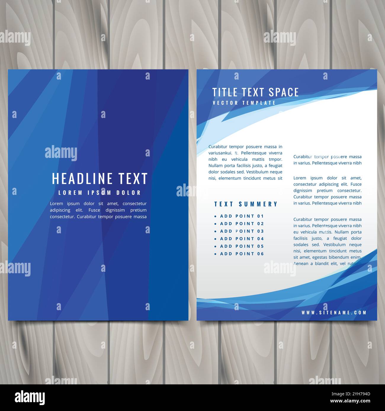 brochure créative avec illustration de la conception de modèle aux couleurs vives Illustration de Vecteur