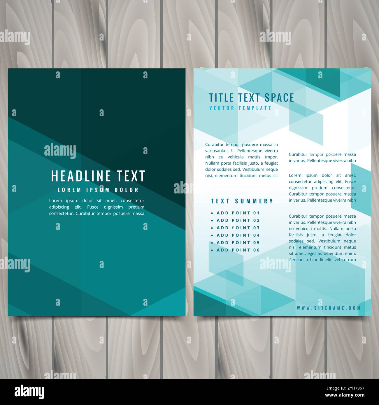 brochure créative avec illustration de la conception de modèle aux couleurs vives Illustration de Vecteur