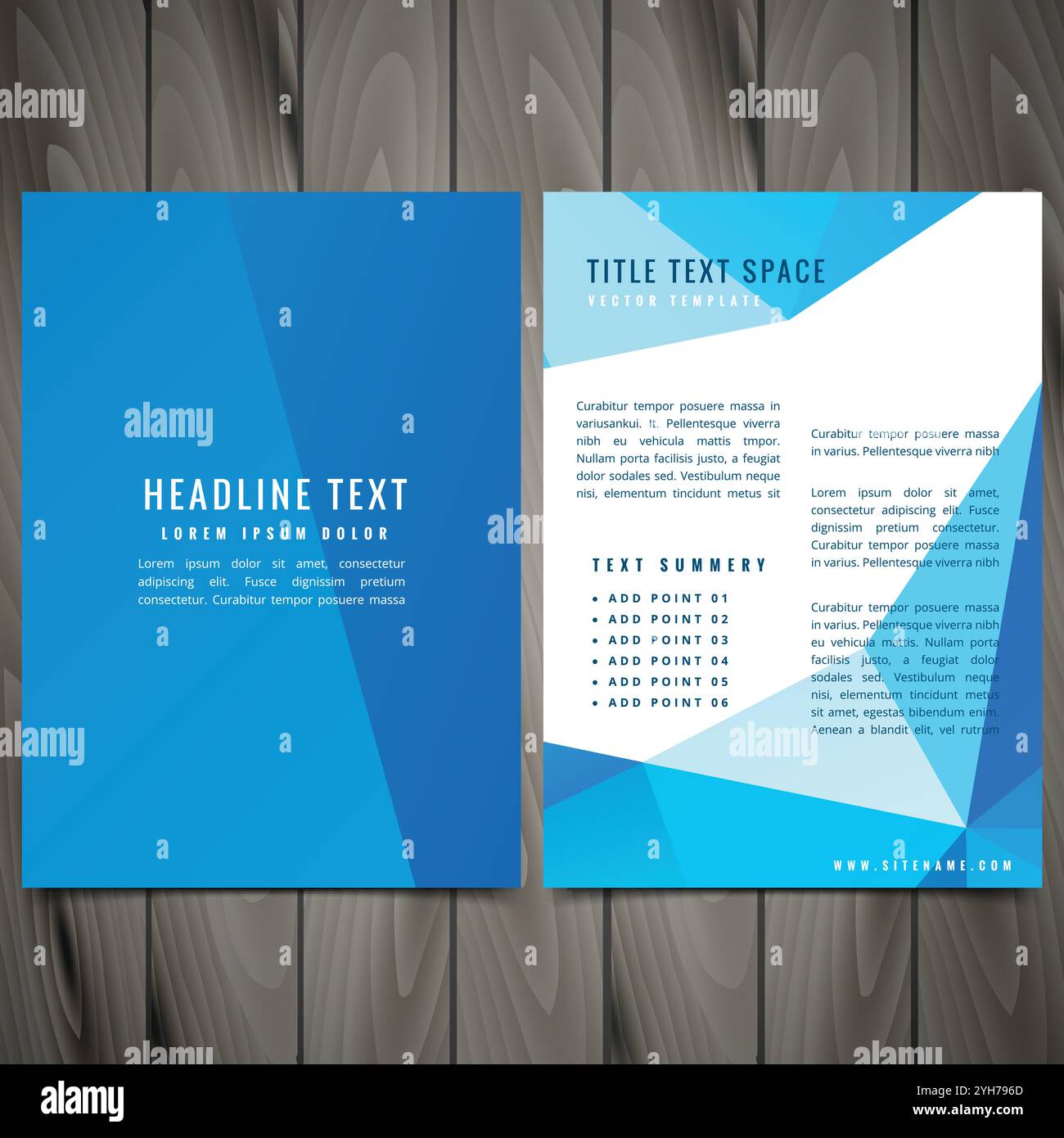 brochure créative avec illustration de la conception de modèle aux couleurs vives Illustration de Vecteur