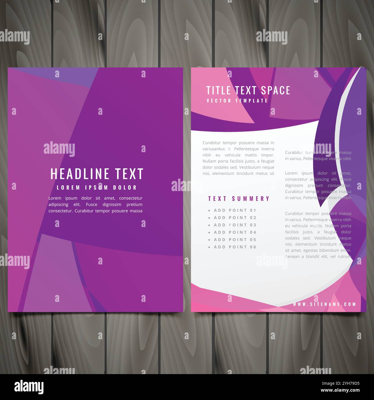 brochure créative avec illustration de la conception de modèle aux couleurs vives Illustration de Vecteur