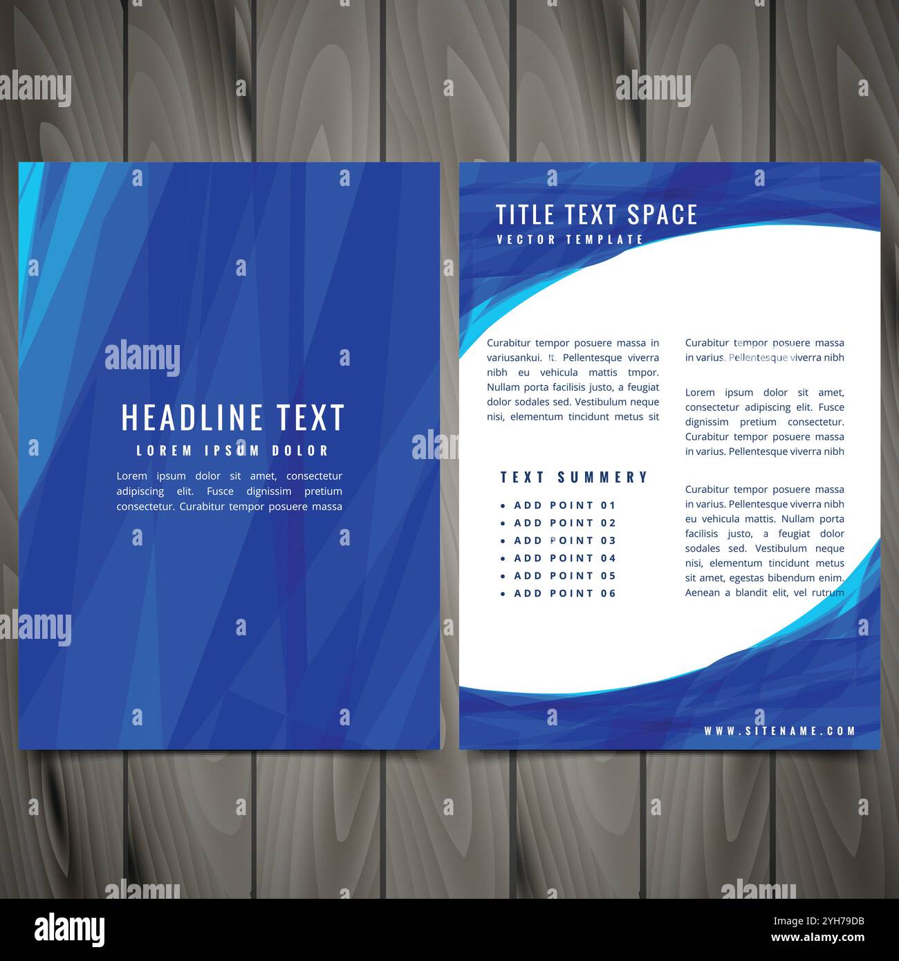 brochure créative avec illustration de la conception de modèle aux couleurs vives Illustration de Vecteur