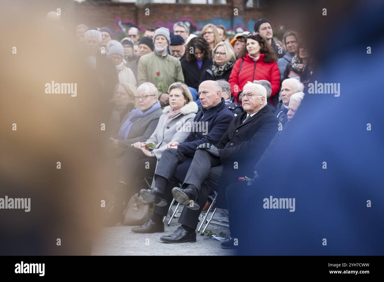 Evelyn Zupke (commissaire fédéral pour les victimes de la dictature du SED), Kai Wegner (maire de Berlin) et Frank-Walter Steinmeier (Presi Banque D'Images