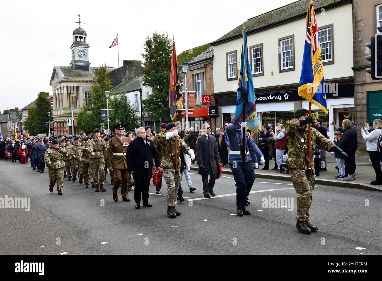 Défilé du souvenir à Chard Somerset Angleterre 10/11/2024 crédit : Melvin Green / Alamy Live News Banque D'Images
