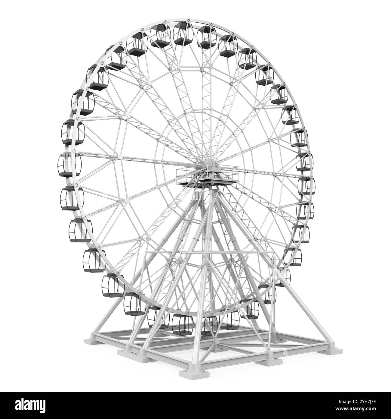 Grande Roue isolée Banque D'Images