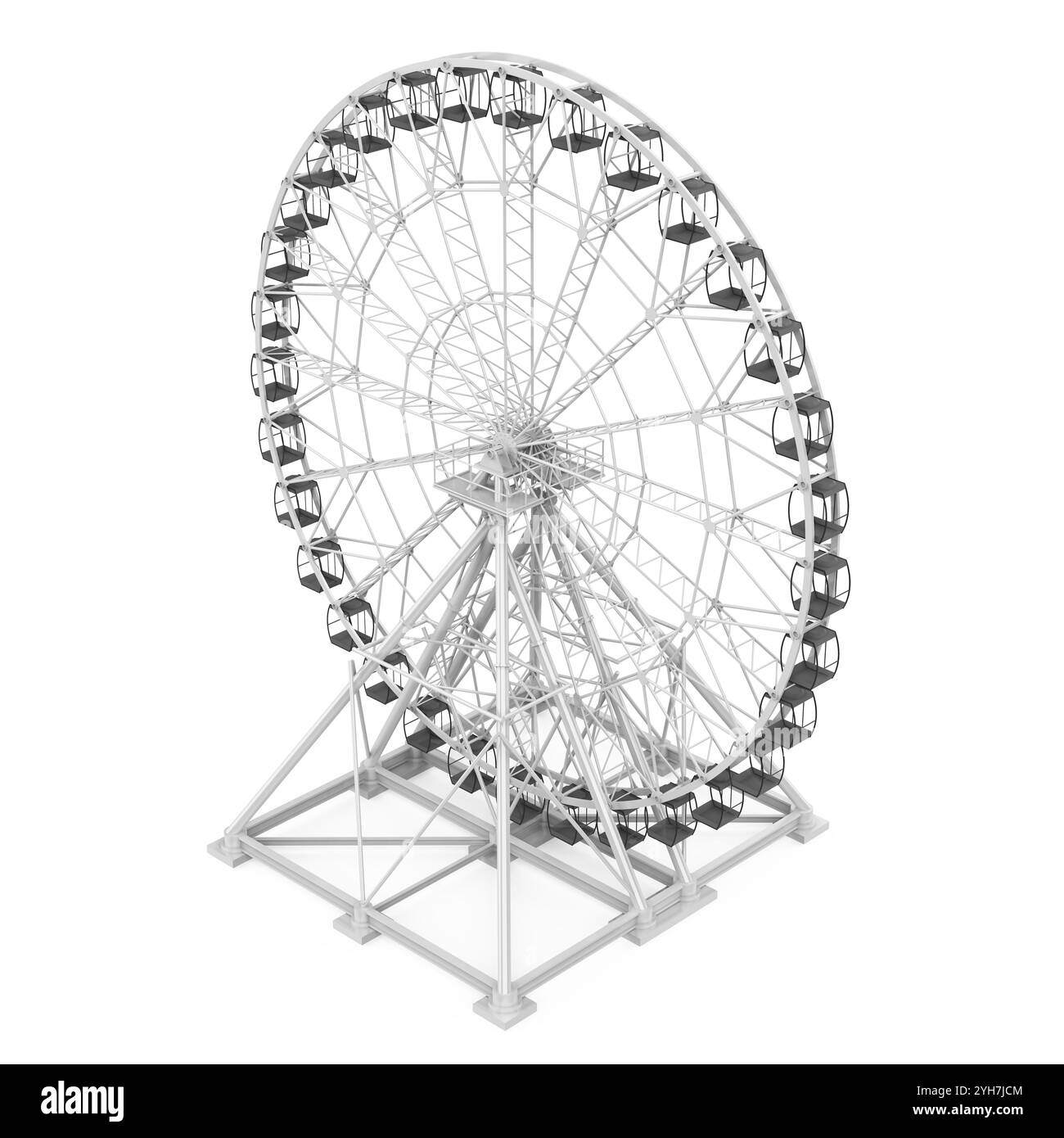 Grande Roue isolée Banque D'Images