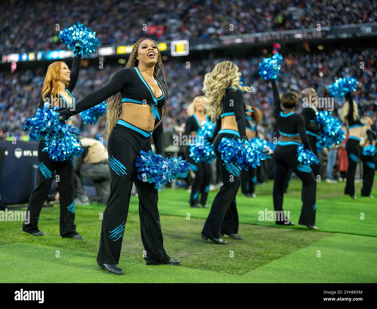 Cheerleader, GER, New York Giants v. Carolina Phanters, Football, NFL, Woche 10, Spielzeit 2024/2025, 10.11.2024, Eibner-Pressefoto/Sascha Walther Banque D'Images