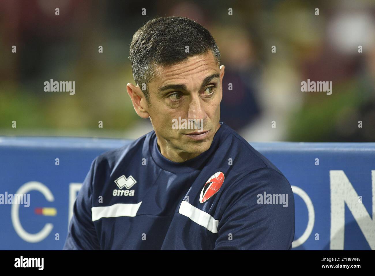 Moreno Longo entraîneur de SSC Bari lors de la Serie B BKT entre l'US Salernitana 1919 vs SSC Bari au stade Arechi Banque D'Images