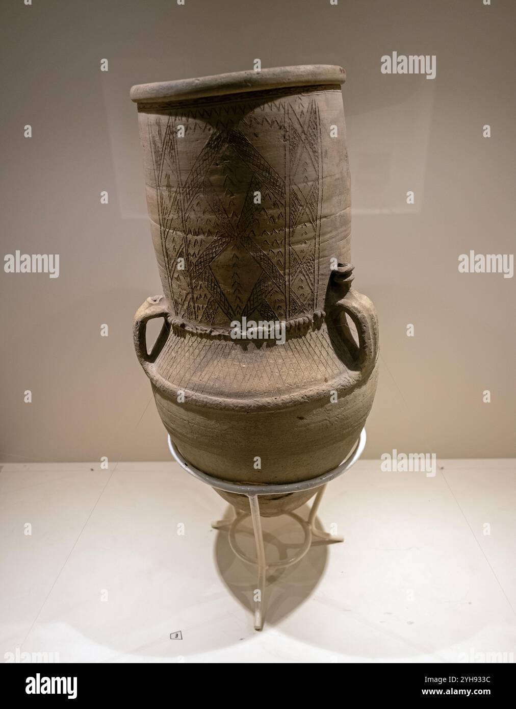 Pithos, terre cuite, Lidar Höyük Şanlıurfa Turkiye. Banque D'Images