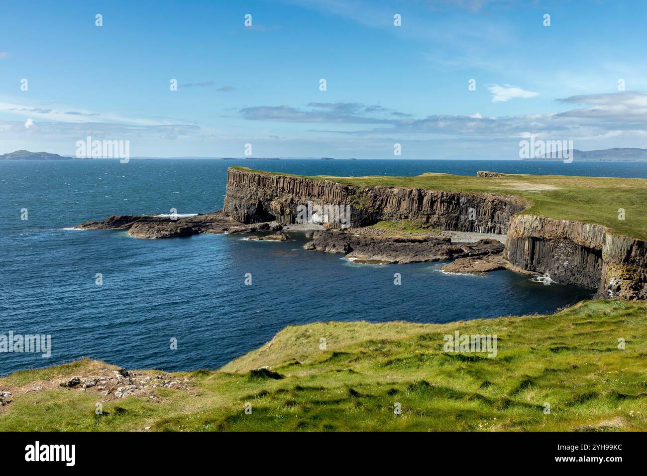 Staffa ; île au large de Mull ; Écosse ; Royaume-Uni Banque D'Images