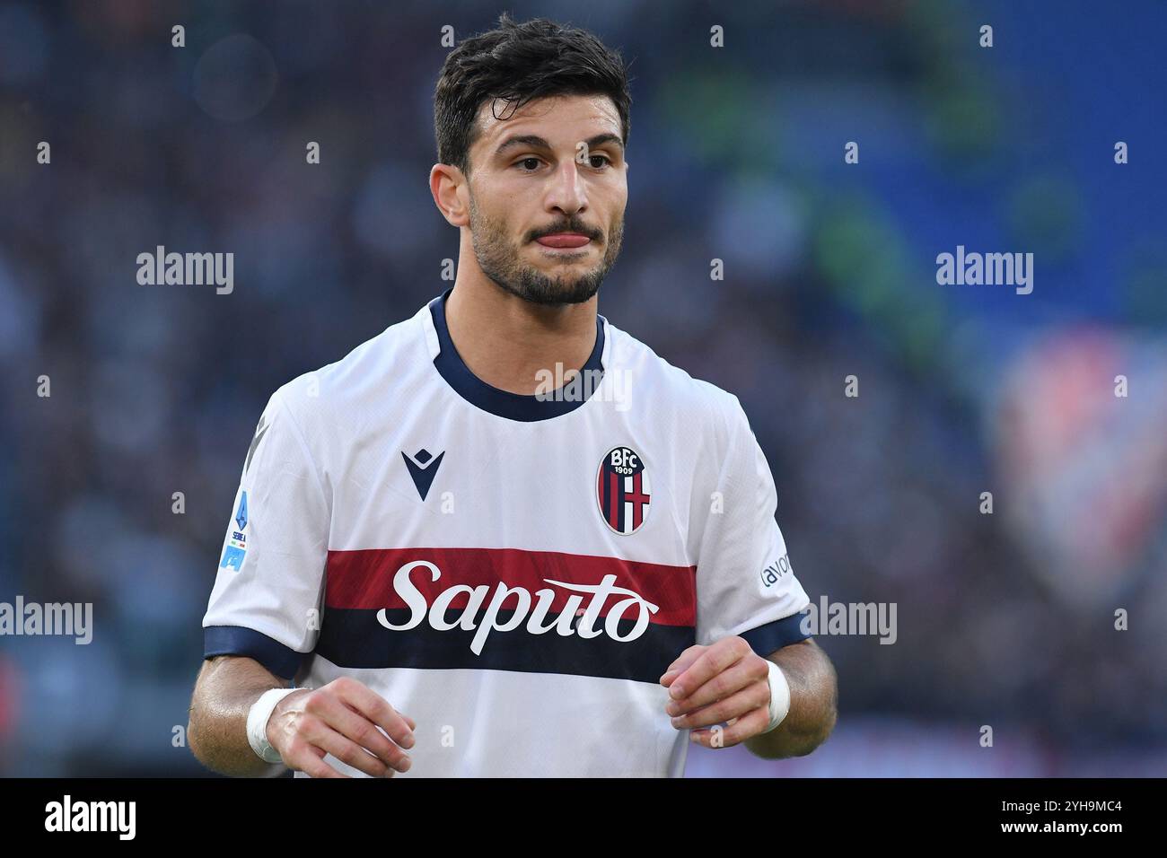 Rome, Latium. 10 novembre 2024. Riccardo Orsolini de Bologne lors du match de Serie A entre Roma et Bologne au stade olympique, Italie, le 10 novembre 2024. Crédit : massimo insabato/Alamy Live News Banque D'Images