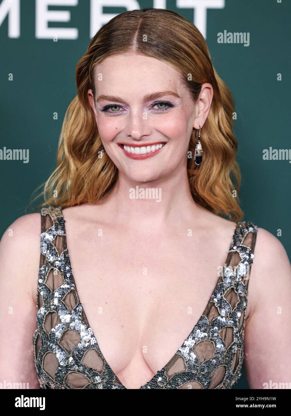 WEST HOLLYWOOD, LOS ANGELES, CALIFORNIE, États-Unis - 09 NOVEMBRE : Lydia Hearst arrive au Gala Baby2Baby 2024 présenté par Paul Mitchell au Pacific Design Center le 9 novembre 2024 à West Hollywood, Los Angeles, Californie, États-Unis. (Photo de Xavier Collin/image Press Agency) Banque D'Images