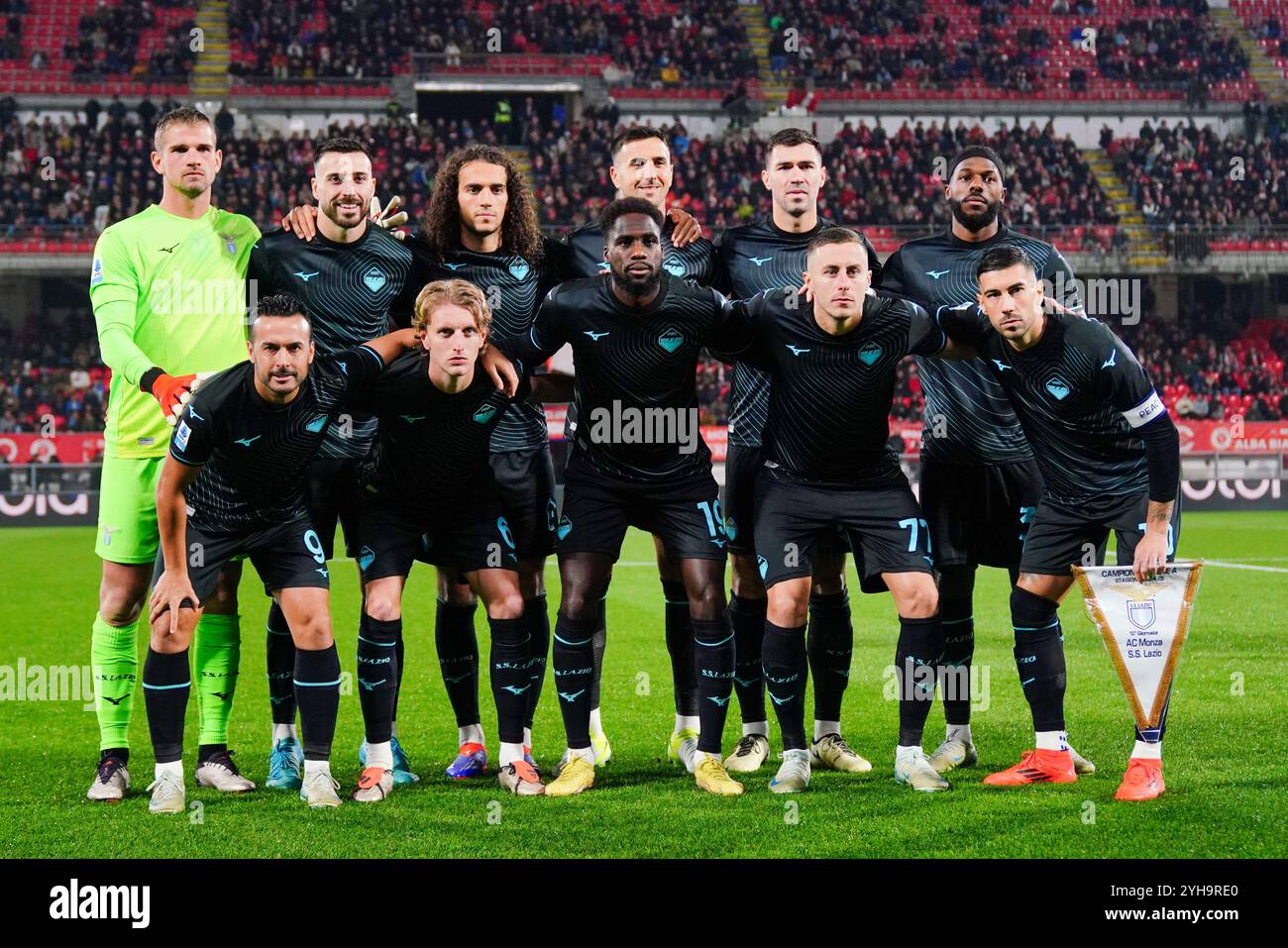 Monza, Italie. 10 novembre 2024. Formation SS Lazio pendant le championnat italien Serie A match de football entre AC Monza et SS Lazio le 10 novembre 2024 au U-Power Stadium de Monza, Italie - photo Morgese-Rossini/DPPI crédit : DPPI Media/Alamy Live News Banque D'Images