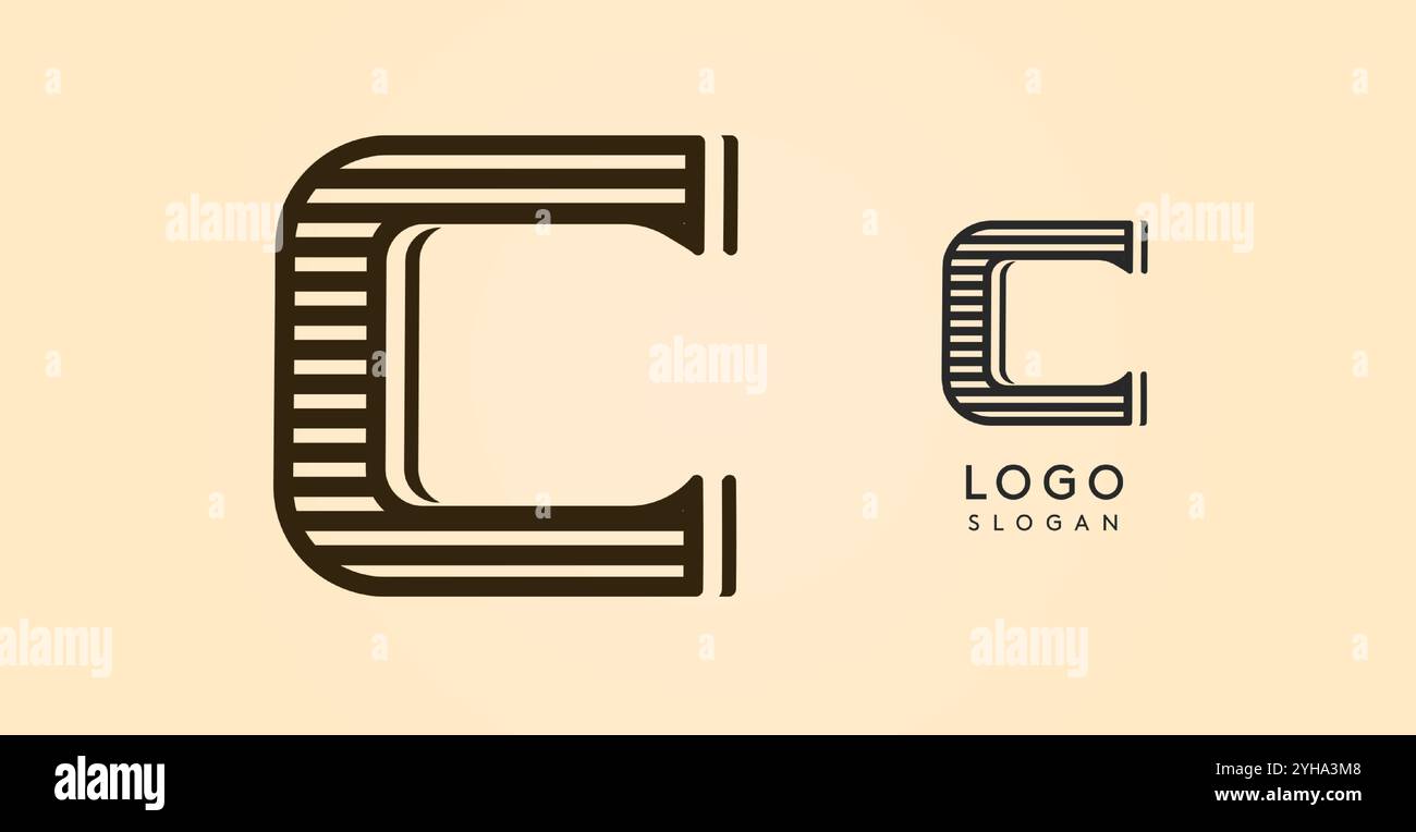 Vintage WESTERN lettre AC Country ancien lettermark élégant pour logo rétro bar, café barbecue, salon de tatouage, plaque de salon, étiquette d'alcool. Illustration vectorielle Illustration de Vecteur