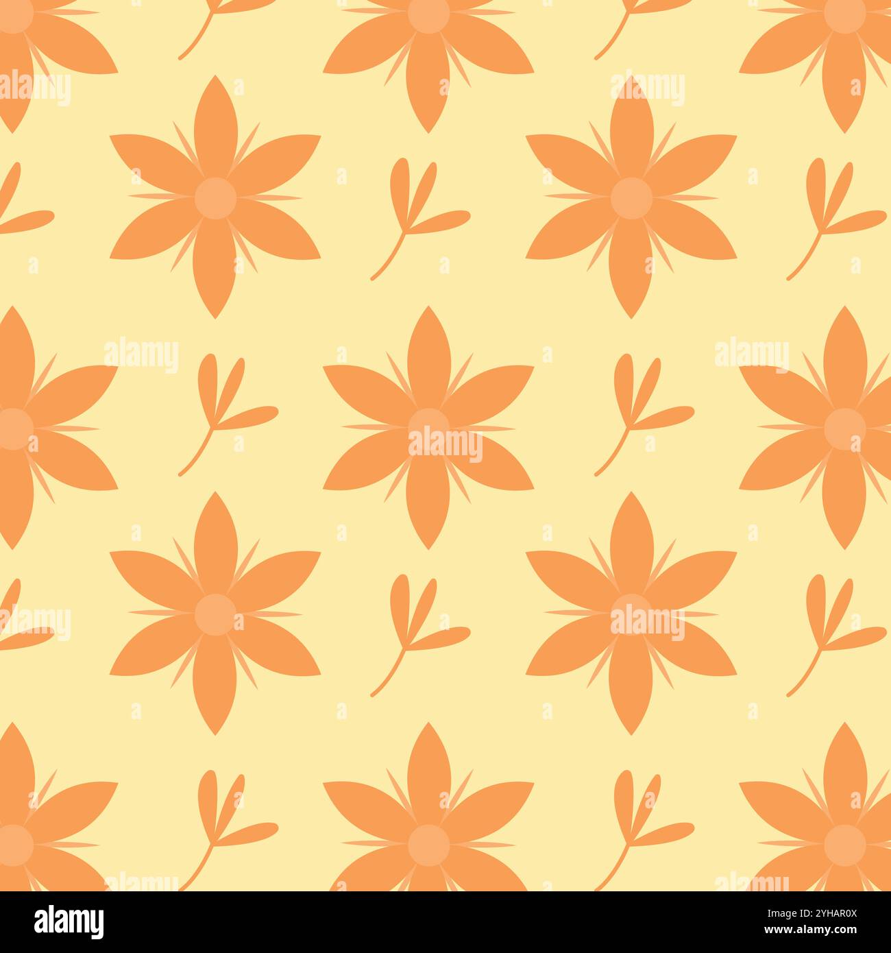 Motif floral sans couture pour tissus, textile, papeterie, papiers peints et arrière-plans. Illustration de Vecteur