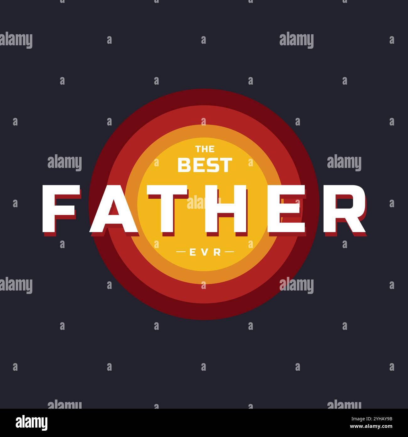 la meilleure conception vectorielle de bannière père Illustration de Vecteur