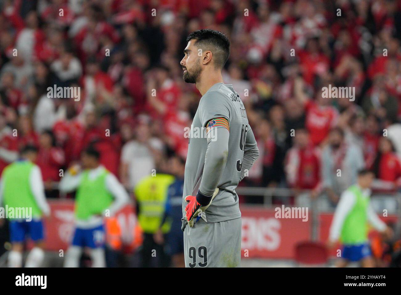 Lisbonne, Portugal. 10 novembre 2024. Diogo Costa du FC Porto en action lors du match de football BWIN de Liga Portugal entre SL Benfica et FC Porto à l'Estadio da Luz à Lisbonne, Portugal. 11/11/2024 crédit : Brazil photo Press/Alamy Live News Banque D'Images