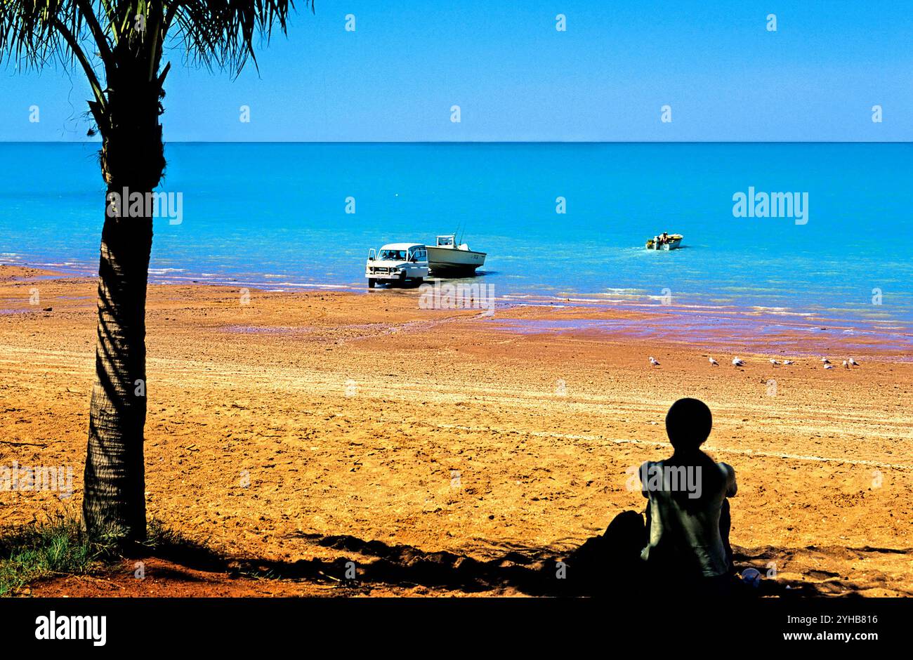 Plage côtière, Broome, West Kimberley, Australie Banque D'Images