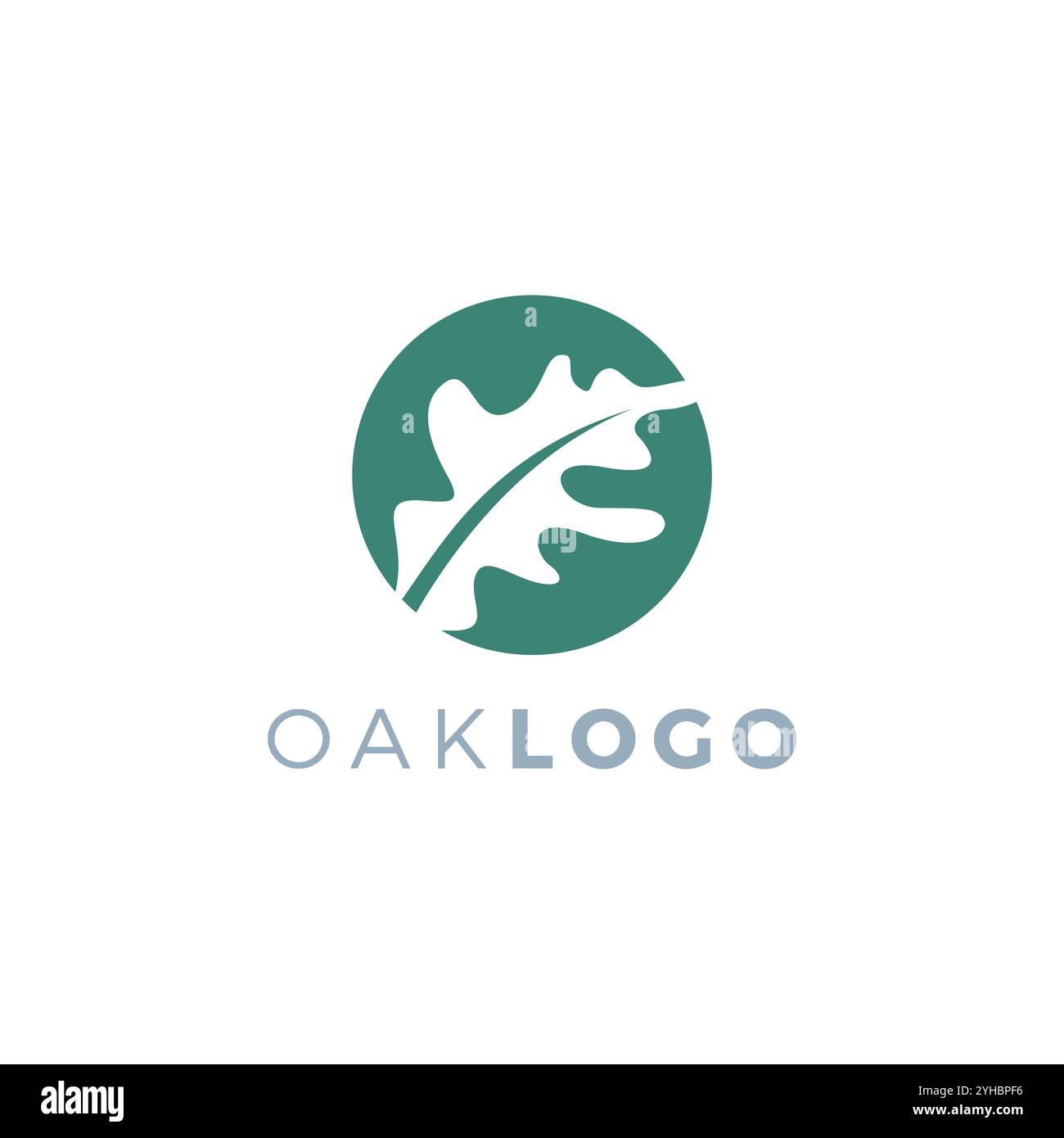 Illustration vectorielle du logo en chêne. Icône feuille de chêne Illustration de Vecteur
