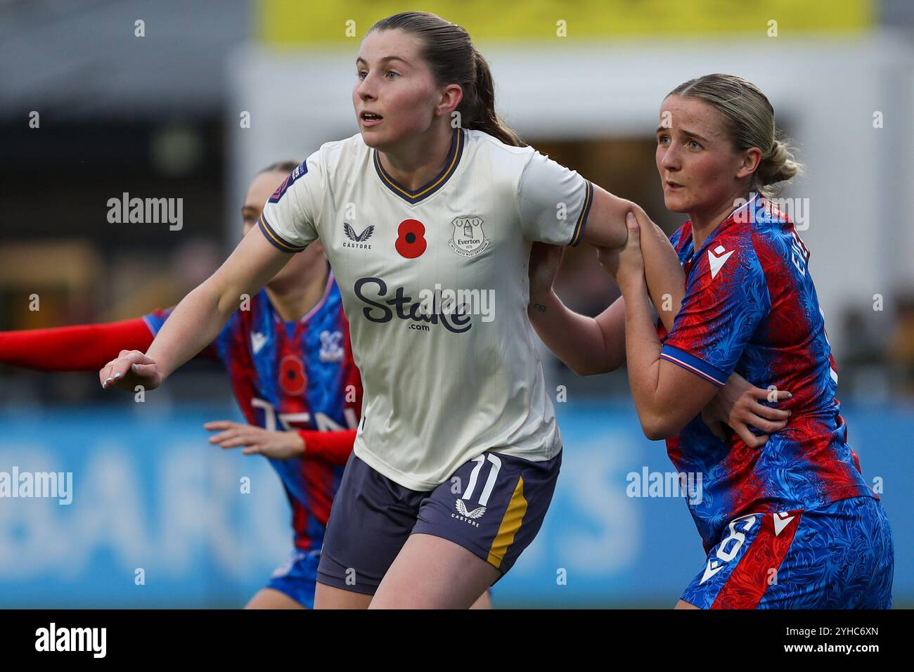 Londres, Royaume-Uni. 10 novembre 2024. Emma Bissell lors de Crystal Palace vs Everton en Super League féminine. Banque D'Images