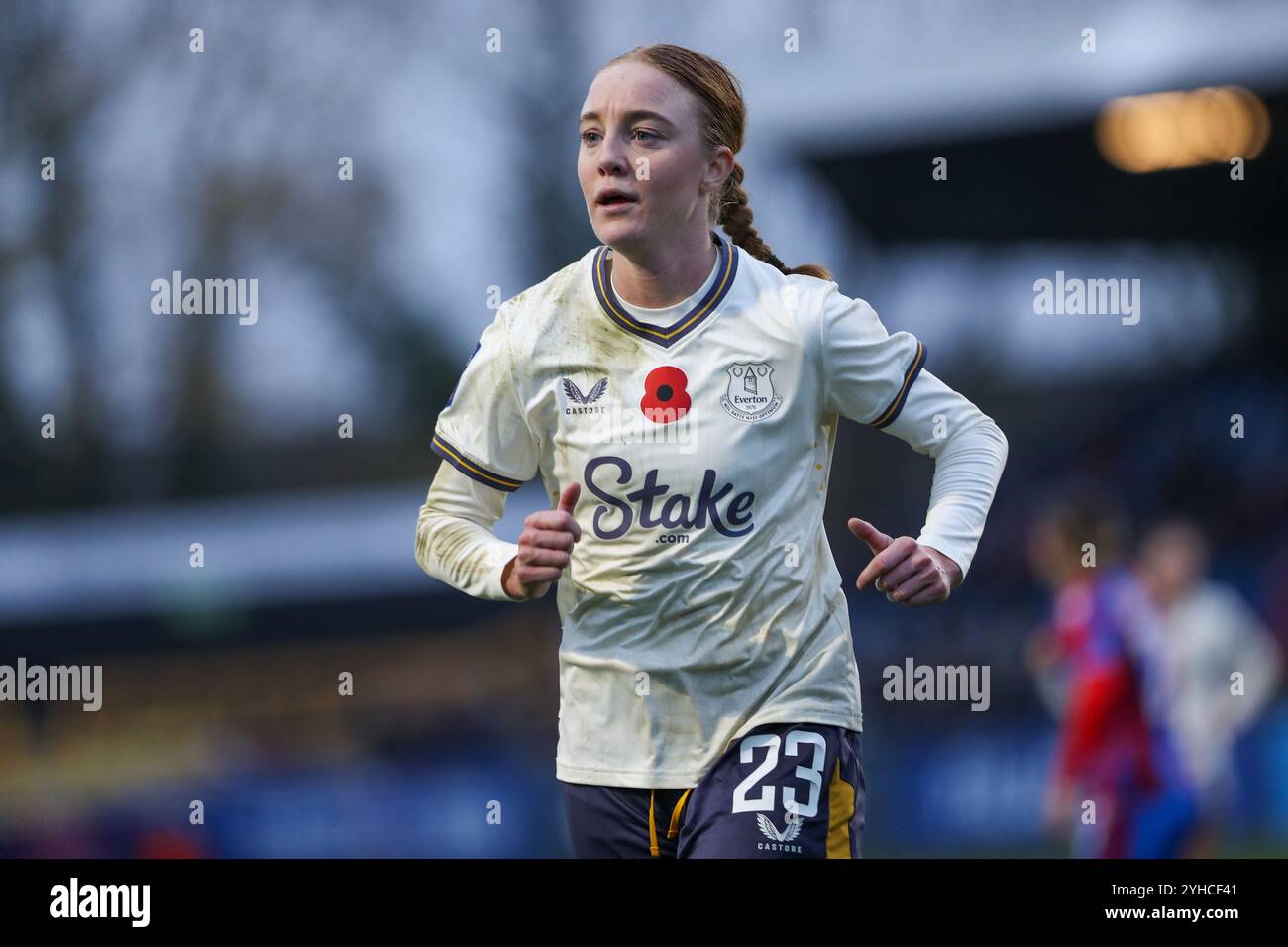 Londres, Royaume-Uni. 10 novembre 2024. Sara Holmgaard lors de Crystal Palace vs Everton en Super League féminine. Banque D'Images