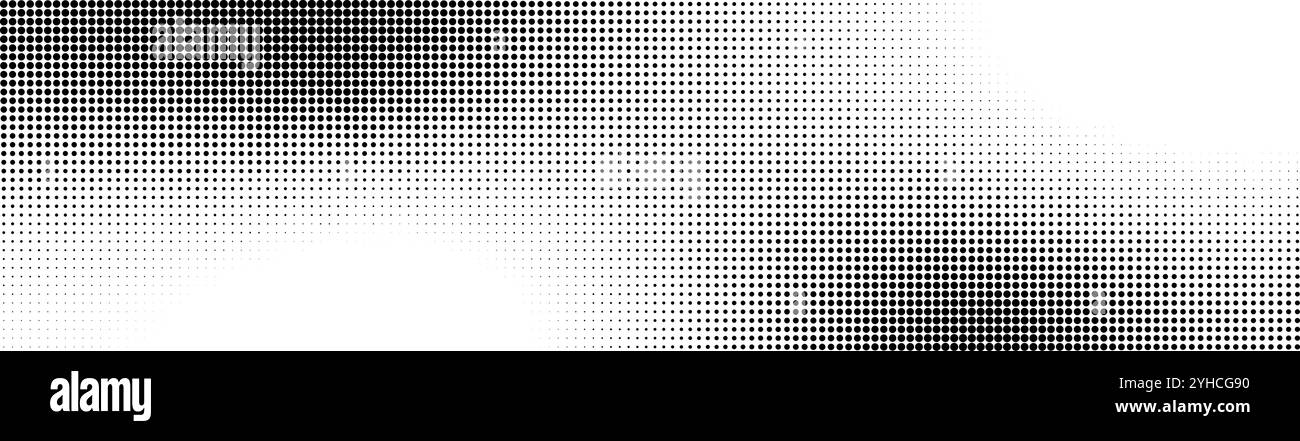 Fond abstrait long vecteur texturé en demi-teinte pour les bannières rétro à effet superposé Illustration de Vecteur