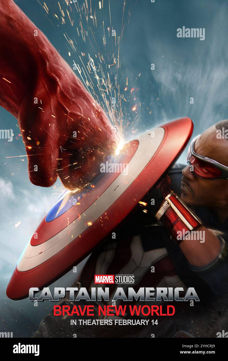 Captain America : Brave New World Anthony Mackie Banque D'Images
