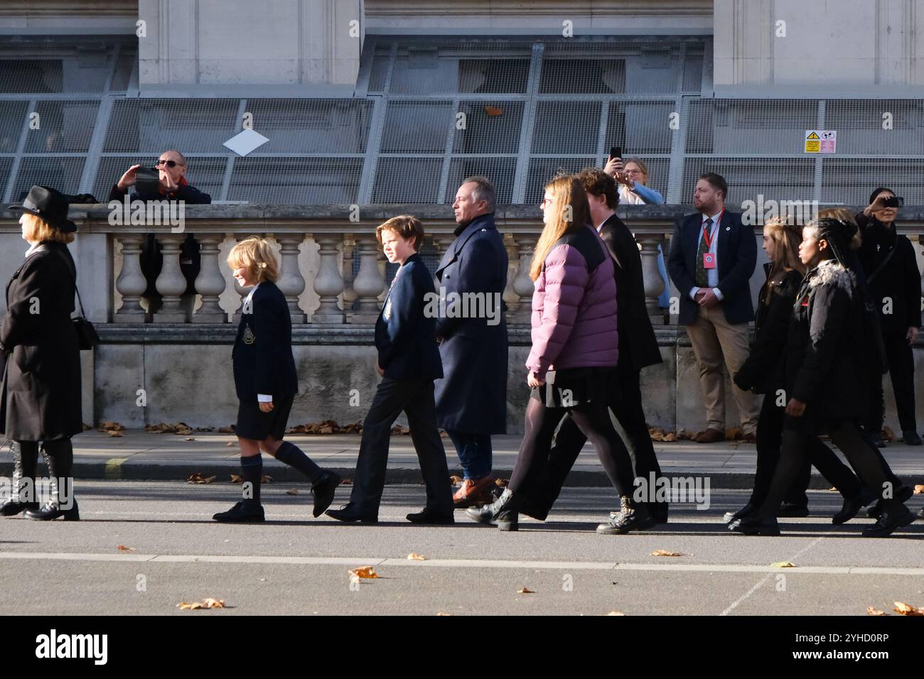 Cénotaphe, Londres, Royaume-Uni. 11 novembre 2024. Le service annuel du souvenir au cénotaphe à 11h le 11 novembre. Credit : Matthew Chattle/Alamy Live News Banque D'Images