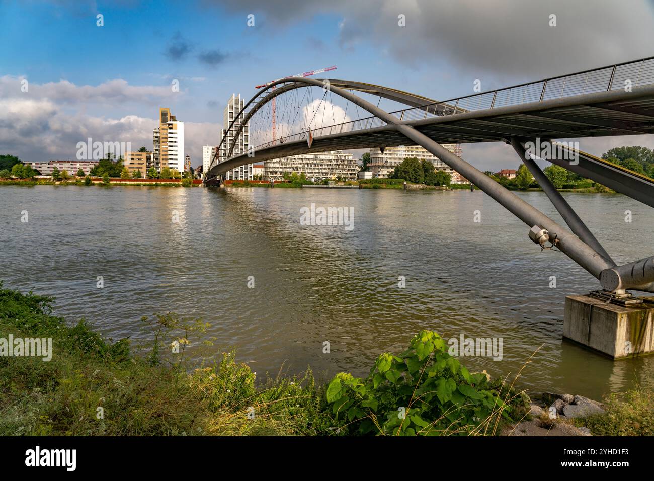 Dreiländerbrücke in Weil am Rhein, Bade-Württemberg, Deutschland | le pont des trois pays à Weil am Rhein, Bade-Württemberg, Allemagne, Europe Banque D'Images