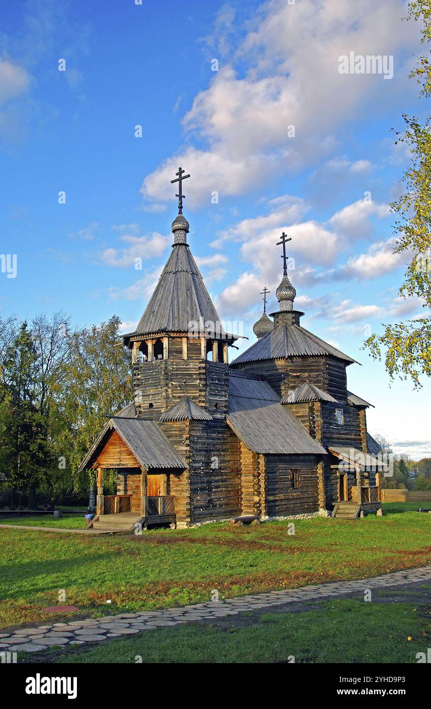 Le musée Souzdal d'architecture en bois en plein air, Russie, Europe Banque D'Images Le musée Souzdal d'architecture en bois en plein air, Russie, Europe Banque D'Images