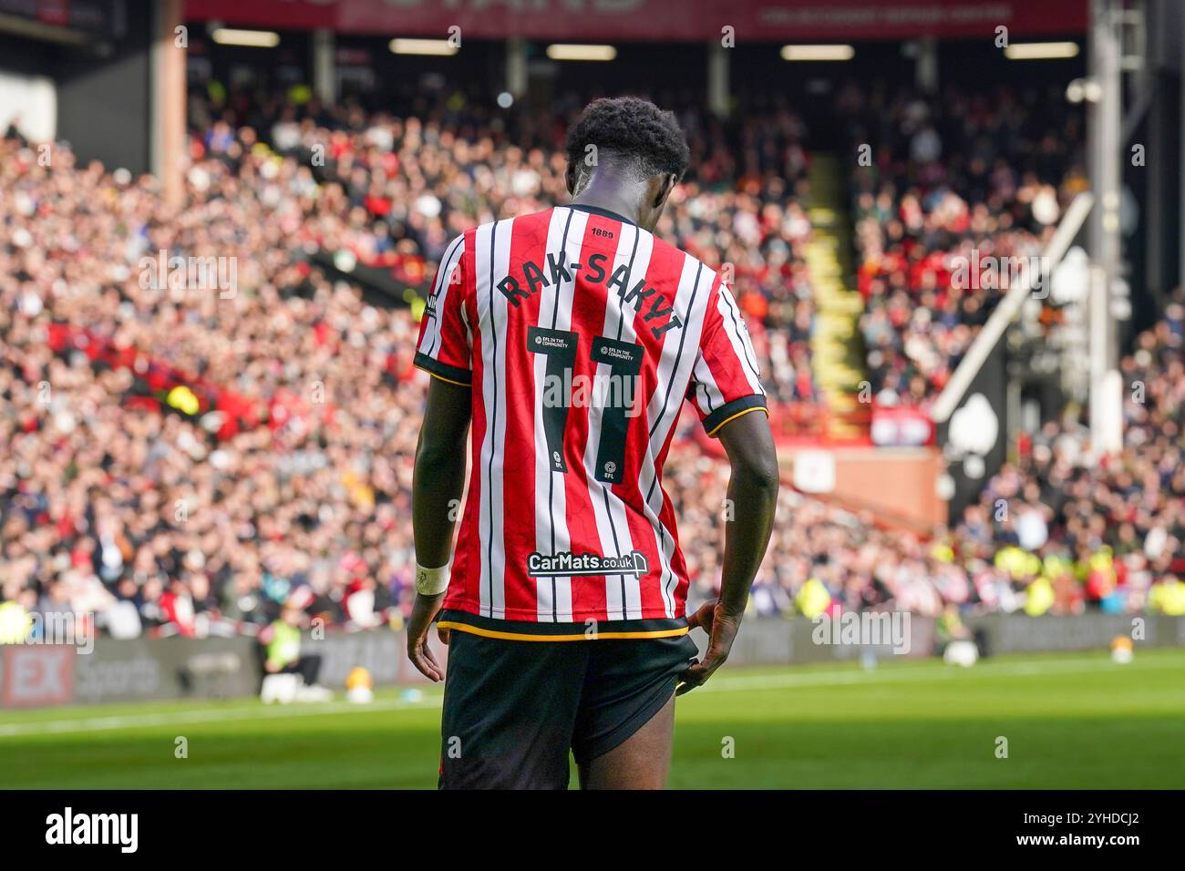 Sheffield, Royaume-Uni. 10 novembre 2024. Sheffield United Jesurun Ran-Sakyi (11 ans) lors du Sheffield United FC v Sheffield Wednesday FC Sky Bet EFL Championship match à Bramall Lane, Sheffield, Angleterre, Royaume-Uni le 10 novembre 2024 Credit : Every second Media/Alamy Live News Banque D'Images