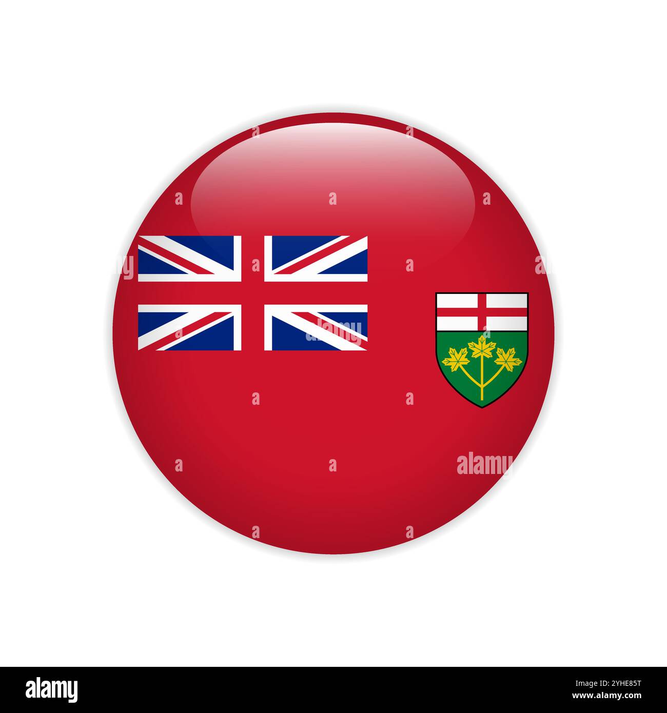 Drapeau ontario Banque d'images vectorielles - Alamy
