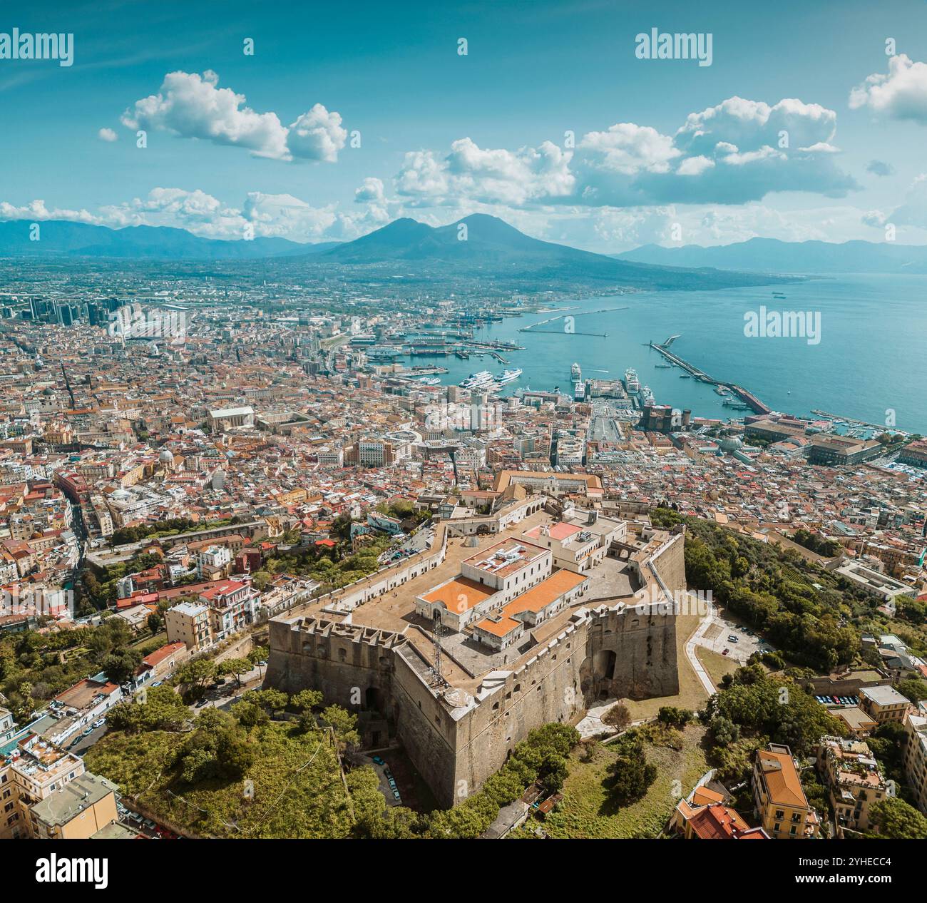 napoli, castel sant'elmo, italie Banque D'Images