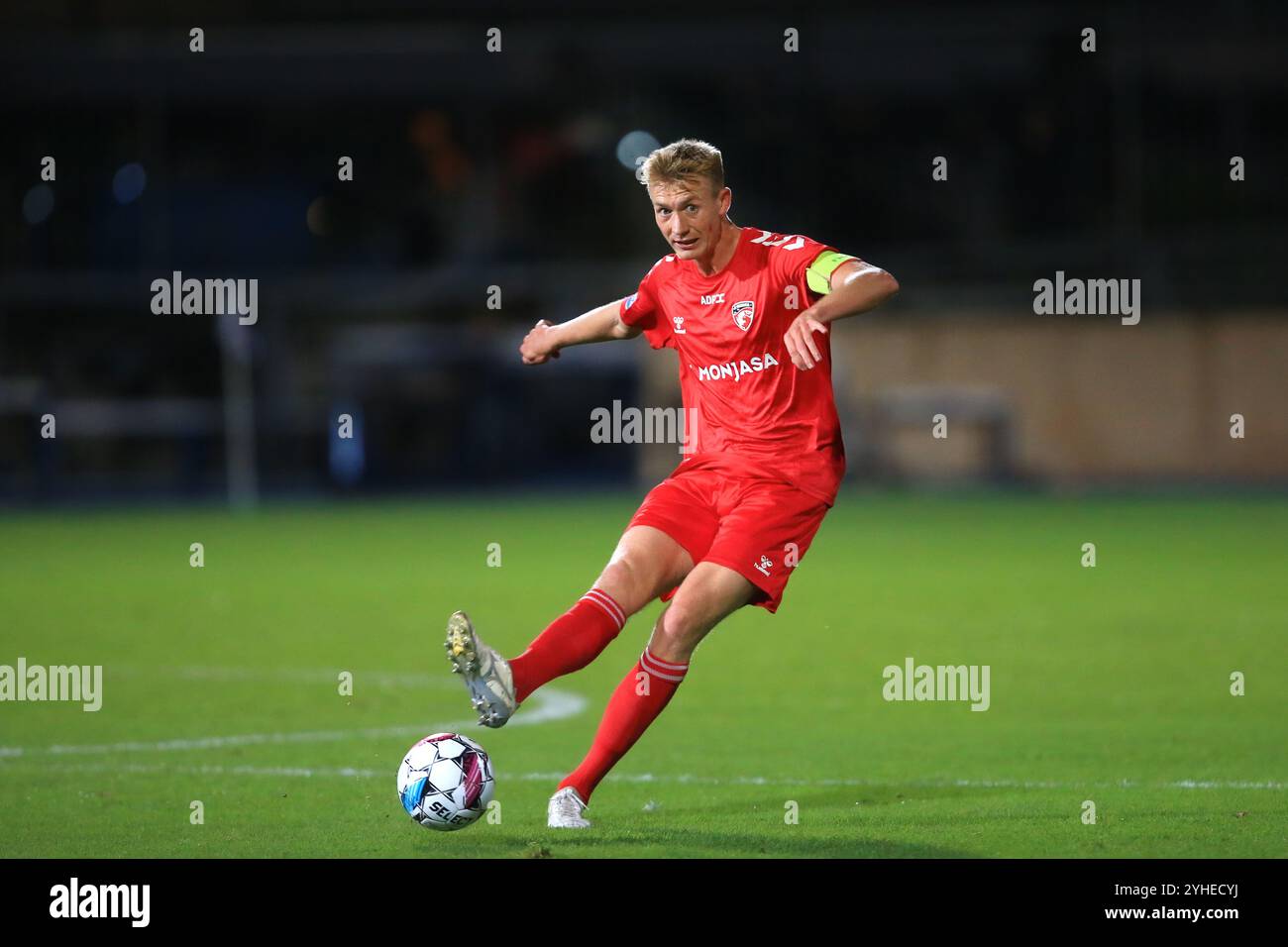 Copenhague, Danemark. 08 novembre 2024. Frederik Rieper (5 ans) du FC Fredericia vu lors du match NordicBet Liga entre B.93 et FC Fredericia au stade Osterbro à Copenhague. Banque D'Images