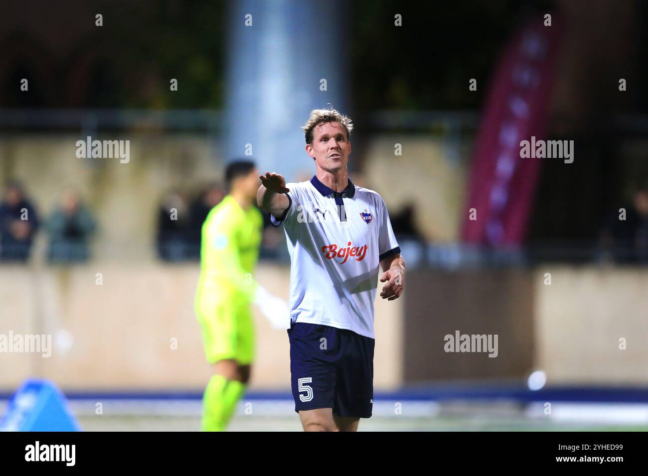 Copenhague, Danemark. 08 novembre 2024. Jacob Egeris (5) du B.93 vu lors du match NordicBet Liga entre le B.93 et le FC Fredericia au stade Osterbro de Copenhague. Banque D'Images