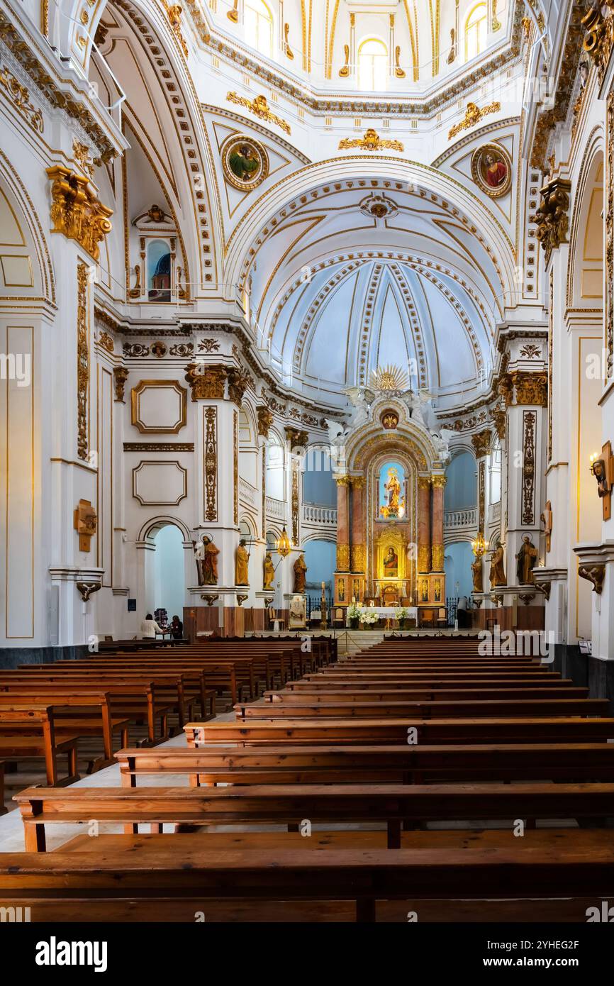 Église d'Altea Nuestra Senora de Consuleo , l'une des plus belles églises de la Costa Blanca, Espagne Banque D'Images