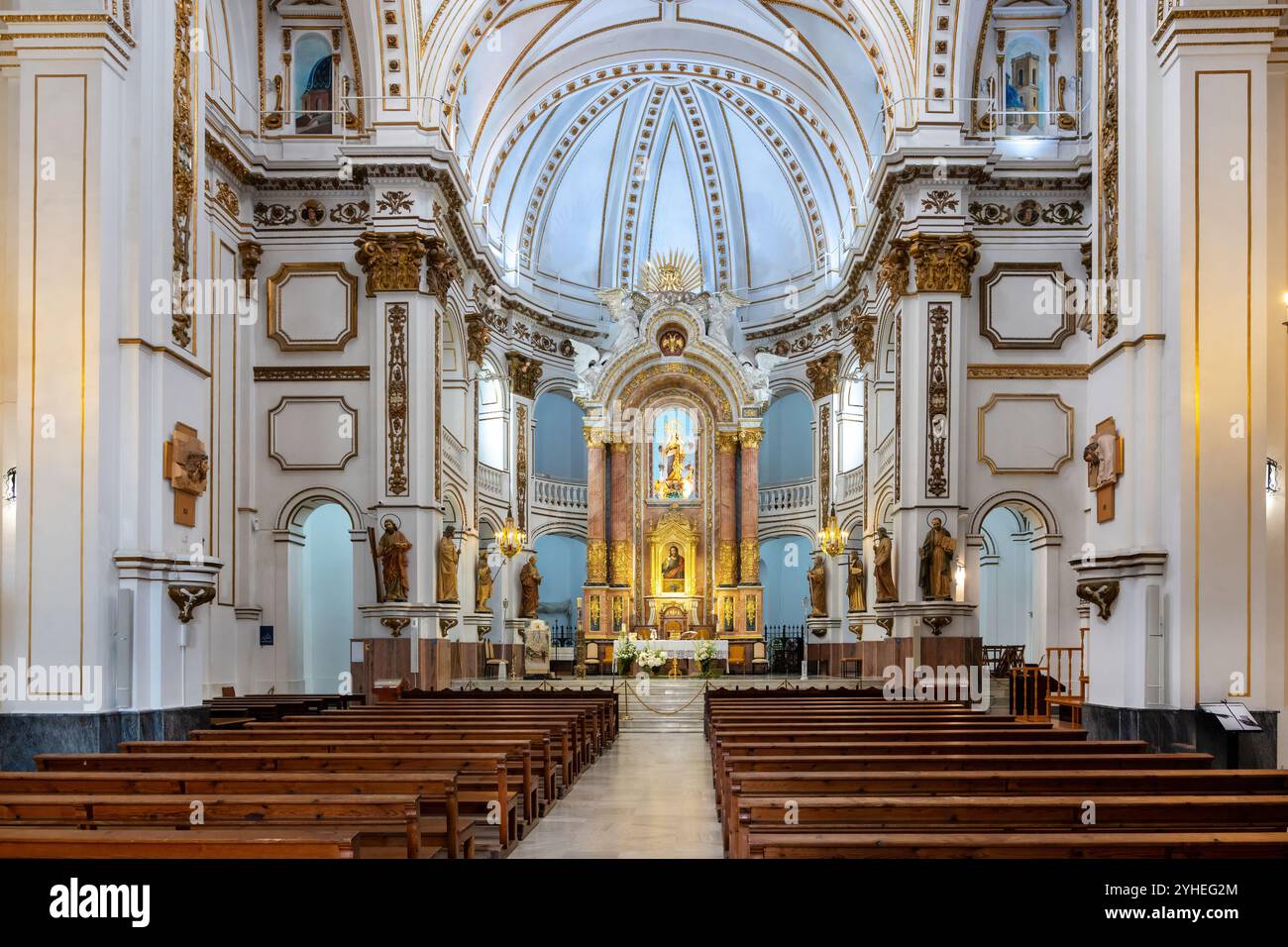 Église d'Altea Nuestra Senora de Consuleo , l'une des plus belles églises de la Costa Blanca, Espagne Banque D'Images