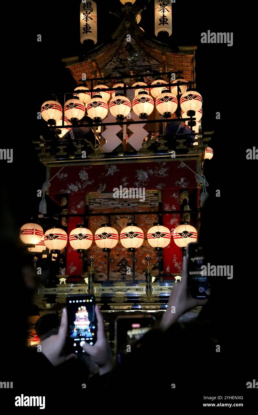 Flotteurs yatai* de Takayama Banque D'Images