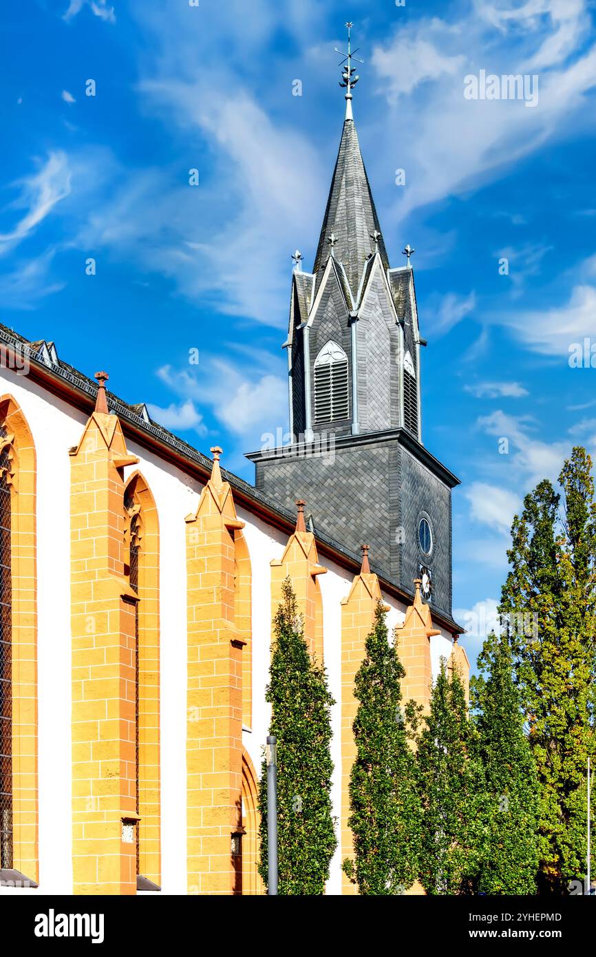 Église de la ville à Schwalmstadt Treysa, Hesse, Allemagne Banque D'Images