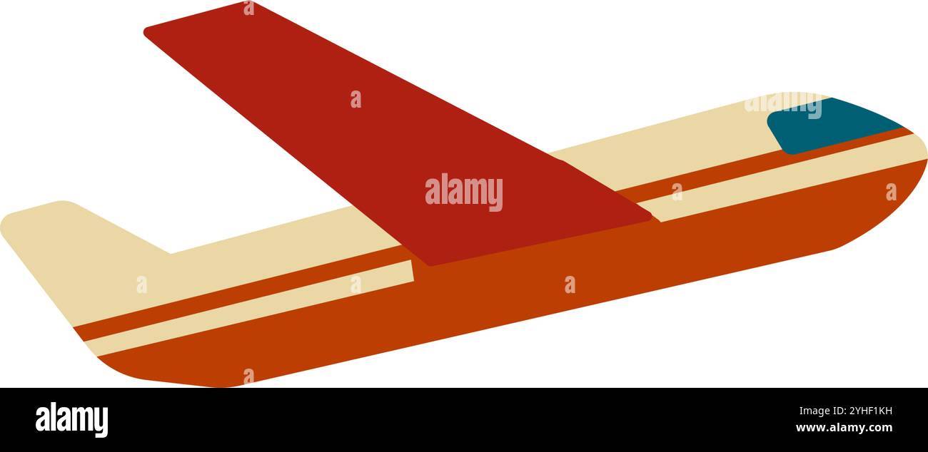 avion de passagers décollant - icône vectorielle Illustration de Vecteur