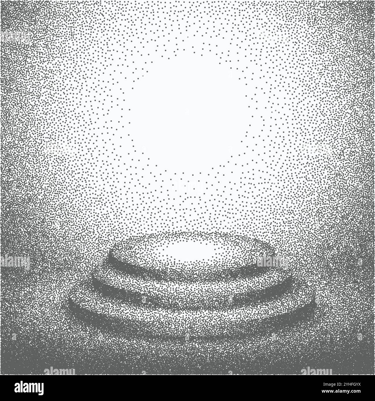 Podium studio fait avec points de trame Illustration de Vecteur