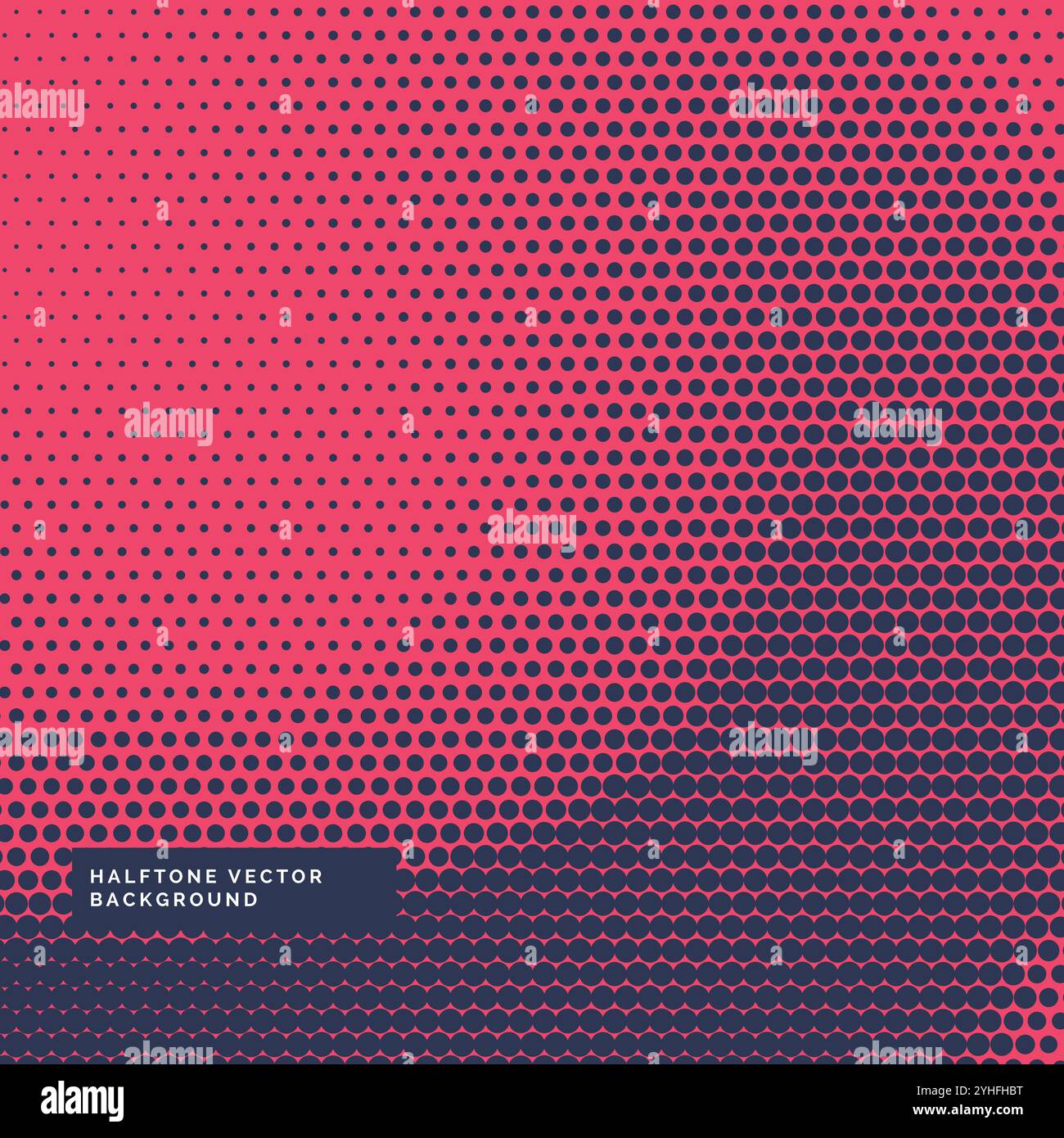 Fond rouge avec points de trame bleue Illustration de Vecteur
