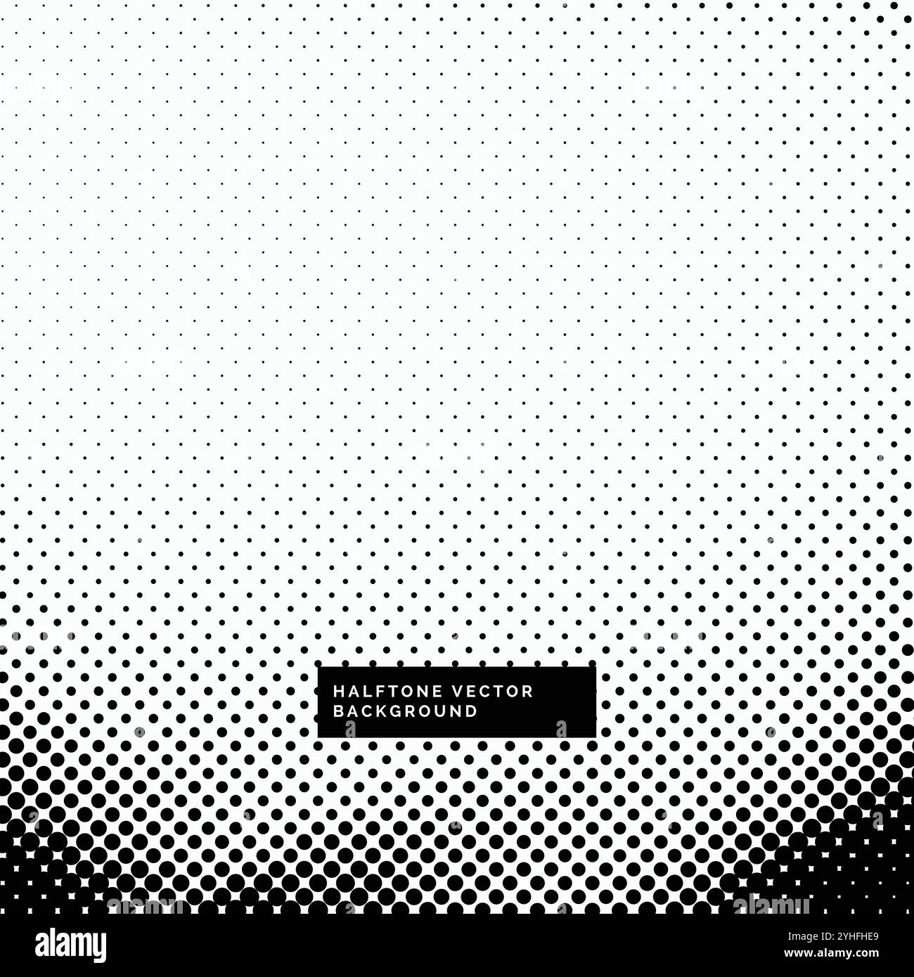 Fond noir et blanc avec des points de trame Illustration de Vecteur